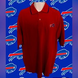 Buffalo Bills Mafia NFL Crable Sportswear Red Polo Logo Shirt Men XL X-Large NWT